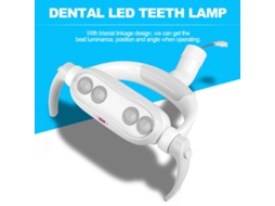 Laxiscreed Luz Led Dentária Para Boca E Dentes Com 4 Leds, Ideal Para Cadeiras Dentárias