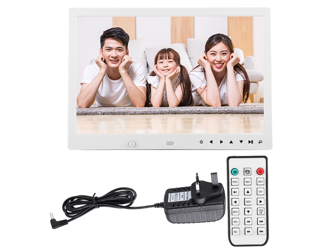 Laxiscreed Moldura Digital Portátil De 13 Polegadas Com Vídeo 1080p E Função Relógio