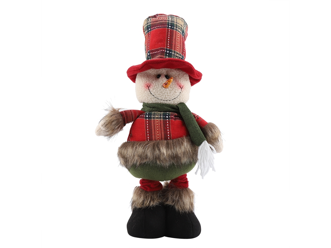 Boneca De Natal Retrátil Adorável Decorativa Mesa