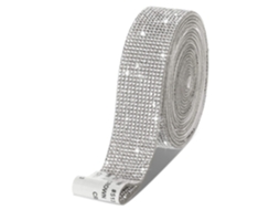 Fita Adesiva De Strass, Fita Adesiva Branca, 2,5 X 90 Cm, 1 Rolo De Fita Cristal Brilhante