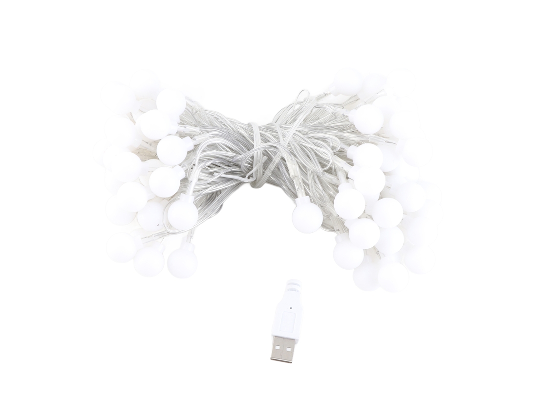 Luz de Fada Led Flexível Ip65 1/2/3m 10/20/30 Leds Decoração Natal Festa Presente | S/MARCA