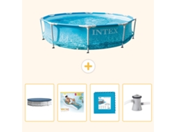 Intex Piscina Com Estrutura Redonda - 305x76 Cm - 5-peças S129