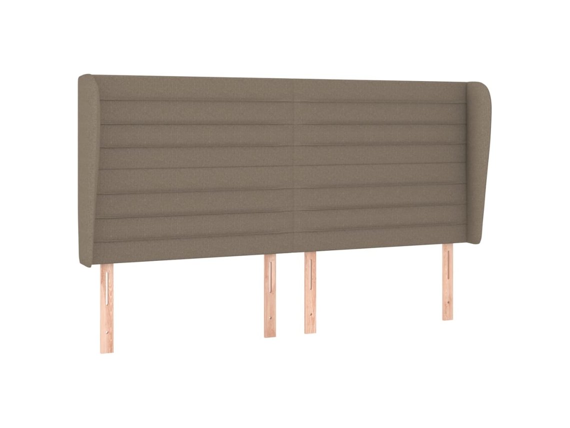 Headboard, Headboards Vidaxl Cinzento-acastanhado Tecido (203 X 23 X 118/128 Cm)