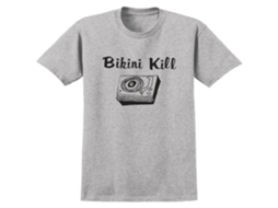 Bikini Kill Record Player T shirt ROCKINSTONE Unisex Adults Best Sellers Size:m (grey)