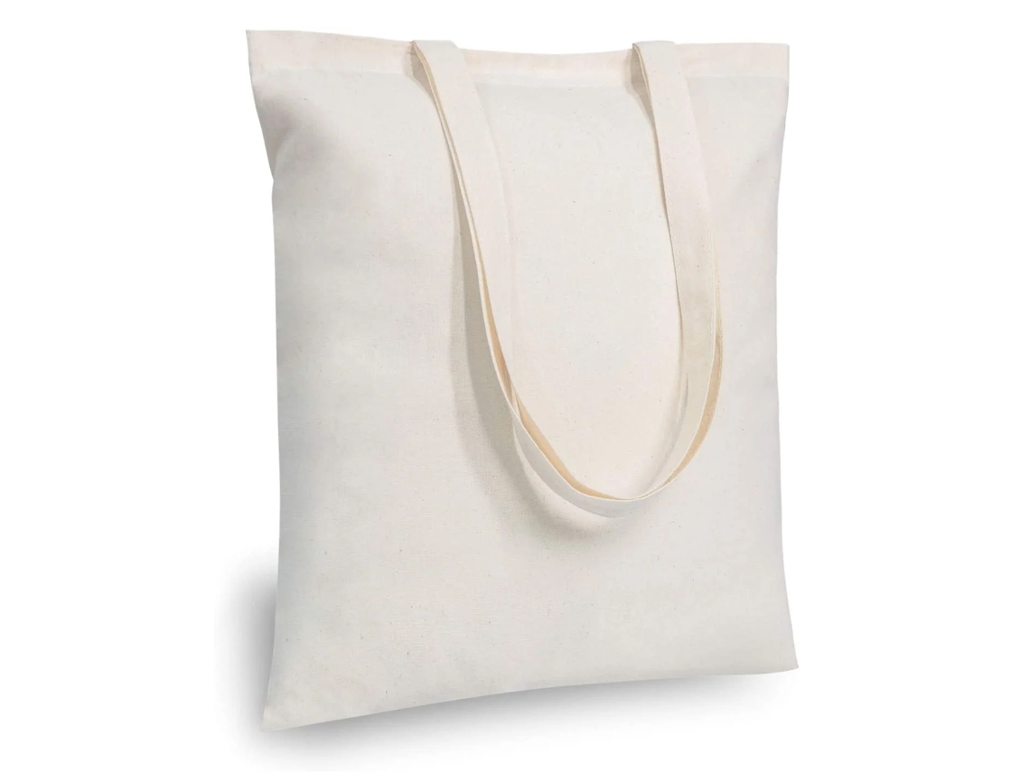 Pacote com 12 Sacolas de Algodão Econômicas, Leves e de Tamanho Médio, Reutilizáveis, Ideais para Projetos Diy, Publicidade AQUAFORGE