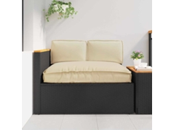 Vidaxl Conjunto De Almofadas 3 Pcs Bege Tecido Oxford