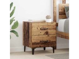 Vidaxl Armário De Cama Madeira Antiga 40 X 35 X 47,5 Cm