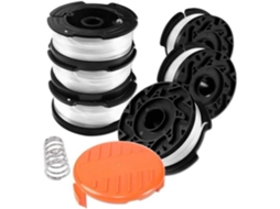 Cabeça Carretel Fio 6 Pcs Carretel de Roçadeira Linespool de Aparador de Linha para Cortador de Borda Black And Decker com 1 Tampa NETBOAT