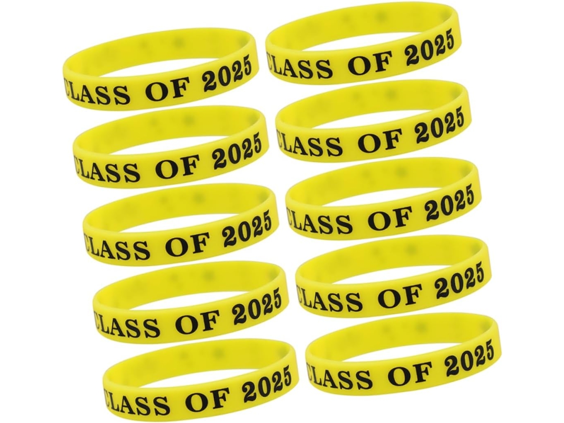 Pulseiras De Borracha Tehaux Para Decoração Festa Formatura Em Homenagem Ao Dia Dos Veteranos