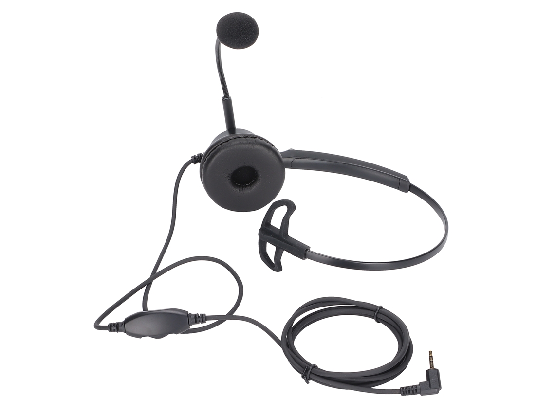 Fone de Ouvido Empresarial H600‑2.5va com Microfone e Controle de Volume CHABERLU