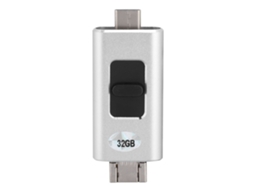 Pen Drive Usb (adequado Para Dispositivos Apple E Android, Multifuncional 4 Em 1) 32g Prata
