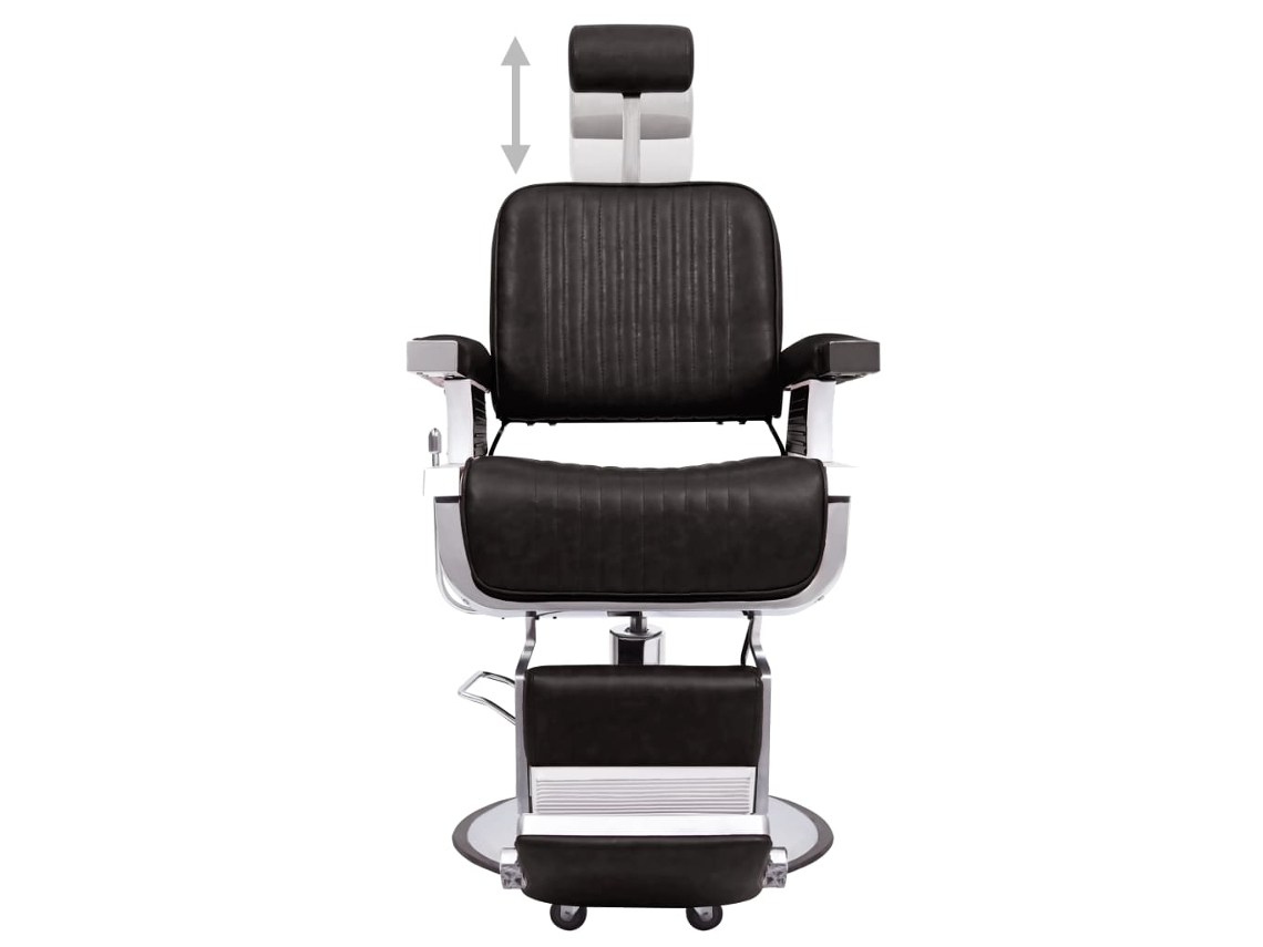 Cadeira de Barbeiro 68x69x116 cm Couro Artificial Preto MAISON EXCLUSIVE