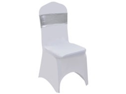Chair Ribbon, Chair Ribbons Vidaxl Prateado Tecido (n/a)
