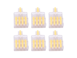 Laxiscreed Conector Rápido Com 1 Entrada E 4 Saídas, Terminais De Cobre Para Ligação Segura