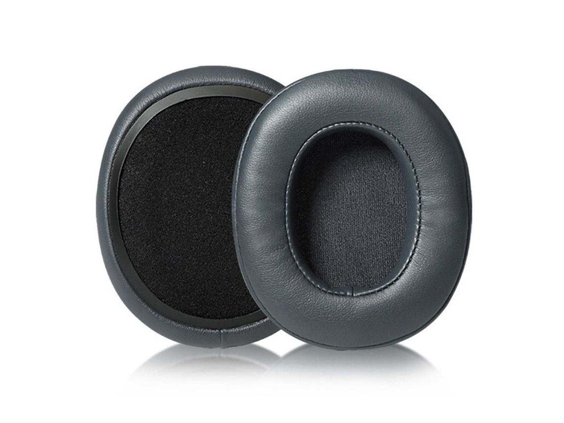 Set 2 Almofadas Zruxe Para Auscultadores Skullcandy Crusher Anc/evo/3.0/2.0/360/hesh 3/venue (gris Escuro, Pele Ecológica)