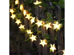 Cordão de Luzes Solares AQUAFORGE, 30 Leds, 8 Modos, jardim, pátio, varanda