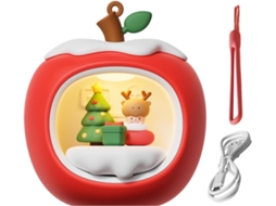 Abajur De Mesa Em Formato Casinha Frutas 3d Com Luz Noturna E Plugue.