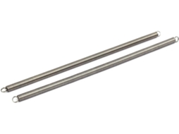 Mola de Tensão e Extensão de 1mm X 10mm X 300mm em Aço Inoxidável 304, Prata, 2 Pçs CHABERLU