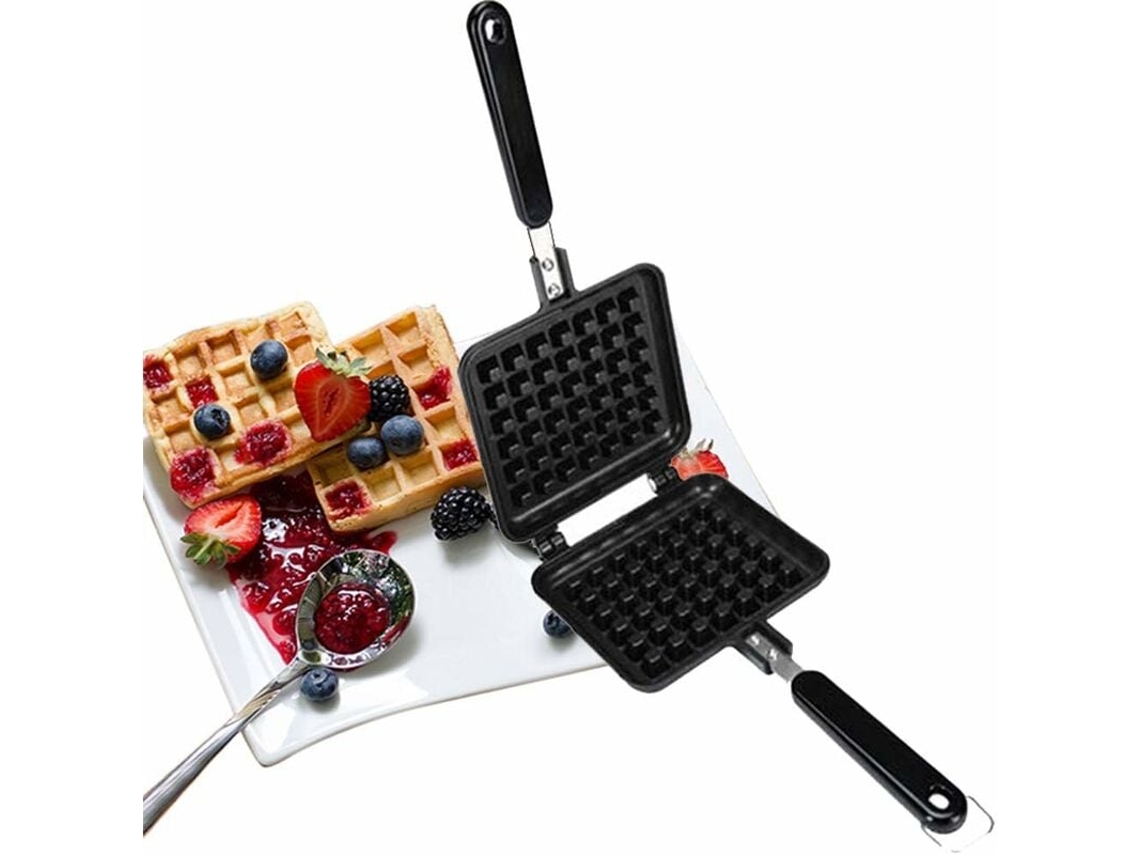 Máquina De Waffles Superior, Com Revestimento Antiaderente De Teflon E Espaço Profundo Para Waffles Belgas Tradicionais