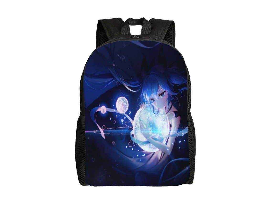 Mochila Hatsune Miku R351 Para Estudantes, Leve E Resistente, Impermeável E Com Alça De Ombro Ajustável.