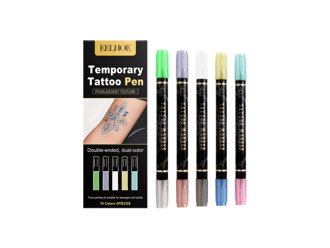 Caneta Tatuagem Flash Temporária Duas Pontas