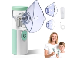 Nebulizador Silencioso Recarregável e Portátil Nebulização Altamente Eficiente Acessórios Incluem 2 Máscaras e 1 Boquete ZYBLSSBB