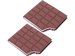 Bloc Note Chocolat Parfumé 2 Unidades, Papel Autoadesivo, Café