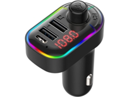 Transmissor Fm Bluetooth 5.3 Veicular, Usb-c, Carga Rápida, Mãos-livres