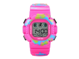 Reloj Eletrônico Infantil De Moda Con Correa De Pvc Simple Digital Niño Niña Rosa
