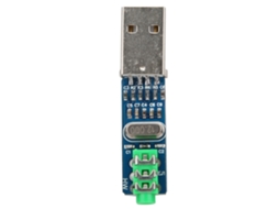 Tarjeta de Som Usb Mini Dac Decoder Pcm2704 Placa Analógica para Pc 5v