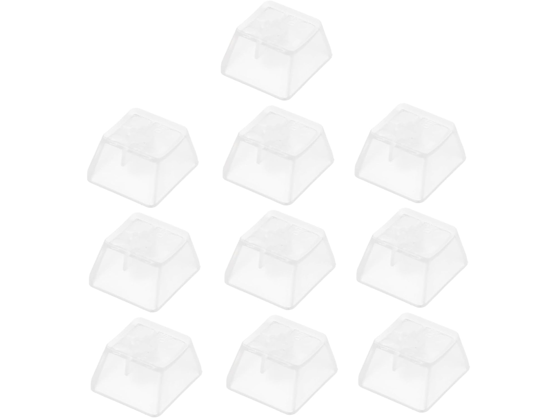 Conjunto De 10 Teclas Transparentes Para Teclado De Computador, Capas Protetoras Para Teclas De Escritório. Conjunto De 10 Teclas Trans Gokoco