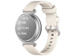 Bracelete Para Garmin Lily 2 - Silicone - Fivela Prateada - Liberação Rápida Starlight