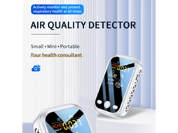 Detector De Qualidade Do Ar Doméstico 5 Em 1 Co2 Hcho Tvoc Temp Umidade 240*280