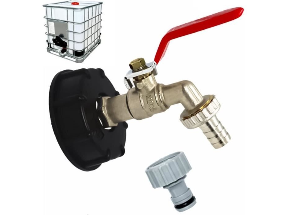 Torneira Tanque 1000L S60X6 Conexão IBC Torneira com conexão de mangueira de 1/2 S/MARCA