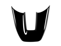 Moldura Decorativa Adesiva para Painel do Volante em Preto Brilhante para Vezel Hr v Hrv 2020 2022 (estilo V)