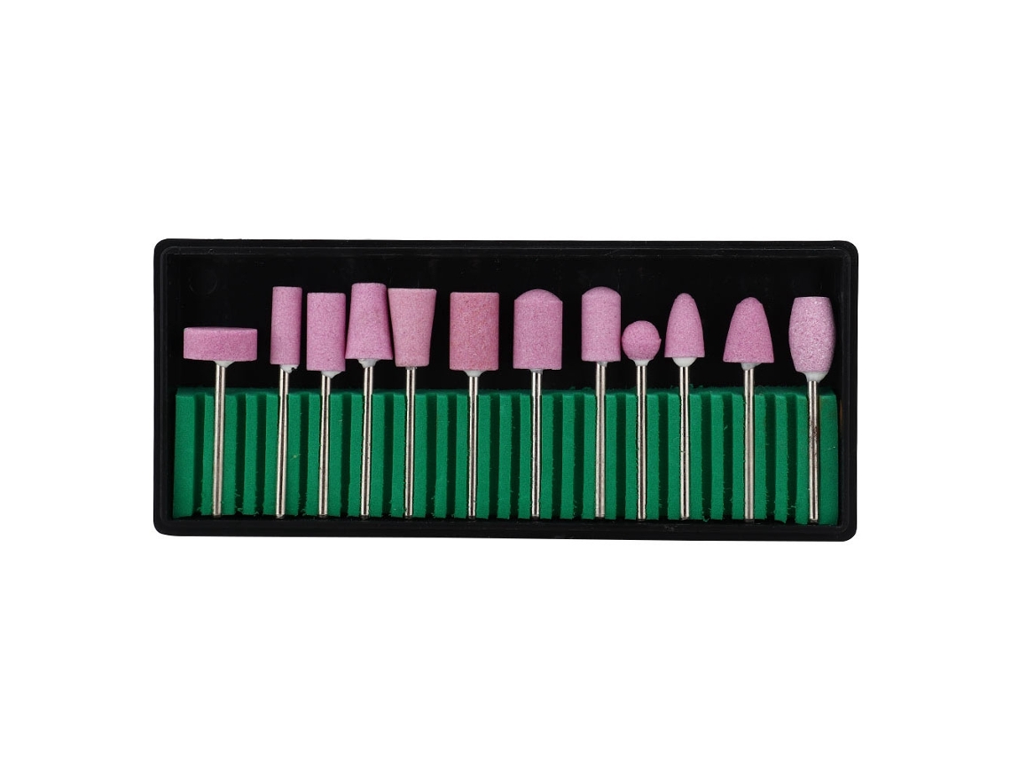 Jogo De 12 Ponteiras Para Lixa De Unha Profissional, Acessórios Para Manicure E Pedicure