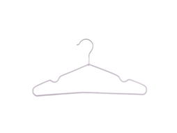 Cabide antiderrapante de aço inoxidável e plástico para camisetas e casacos adultos roxo | S/MARCA