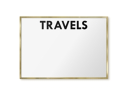 Magnetic Wall Board Travels For The Office Espelharte (100x70 Cm)