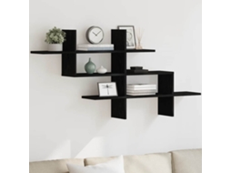 Vidaxl Prateleira De Parede 124,5x18x60,5cm Carvalho Preto