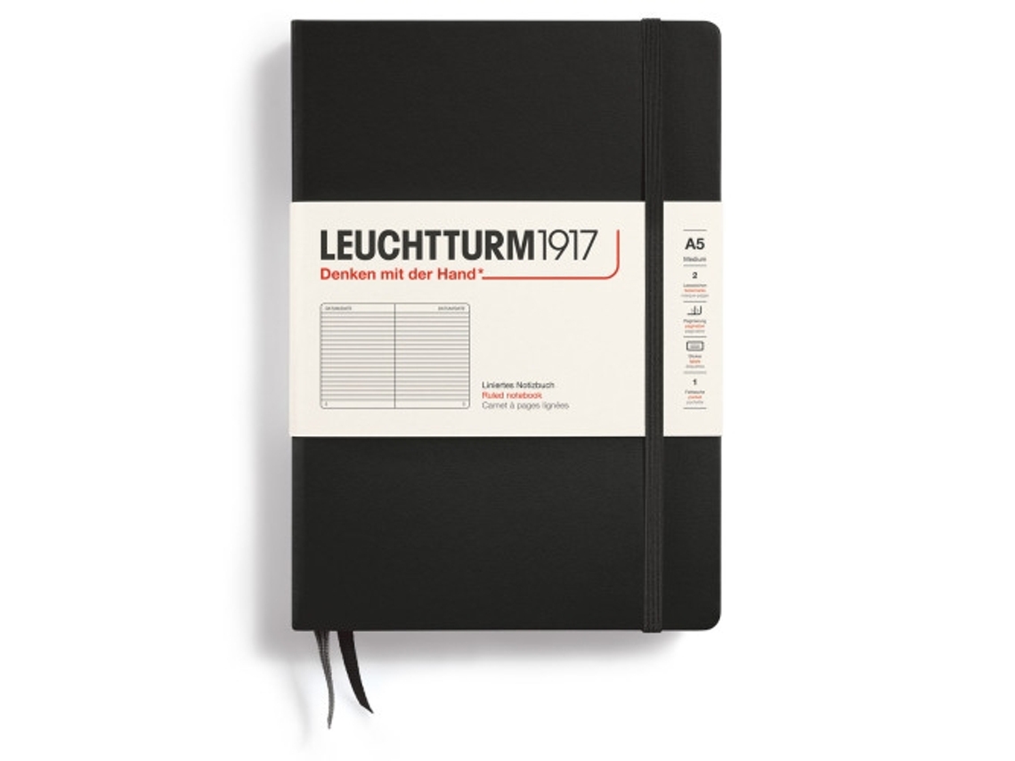 Lt Notebook A5 Pautado Preto Brilvibera