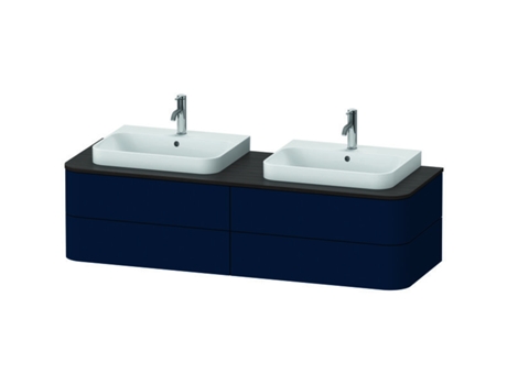 Armário DURAVIT Happy D.2 Plus para console de parede 1600x550 mm 4 gavetas para 2 pias de móveis