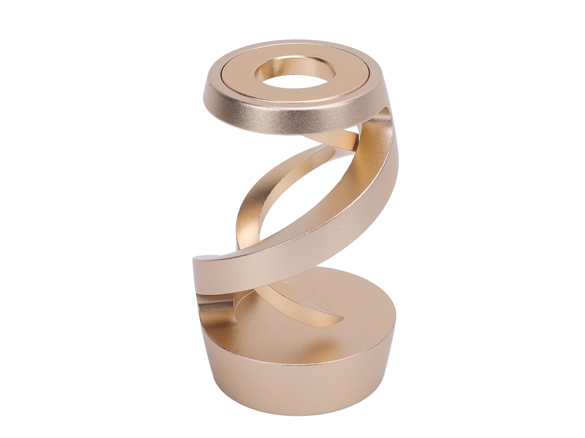 Rebe-brinquedo De Escritório Giratório De Alumínio Para Aliviar O Estresse, Giróscopo Espiral De Metal Dourado Para Escritório Adultos