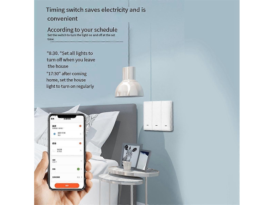 Tuya Smart Switch Wi Fi E Rf Radio Frequency Smart Switch Simple Zero Live Wire Universal 3 Switch D Slowmoose
