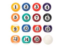 16 Peças Bola de Bilhar Mini de 2.5cm, Resina Ecológica, Acessório para Mesa de Bilhar Infantil S/MARCA