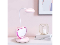 Lâmpada De Escritório Led Multifuncional Com Suporte Para Celular, Estojo Para Canetas, Espelho E Aromaterapia