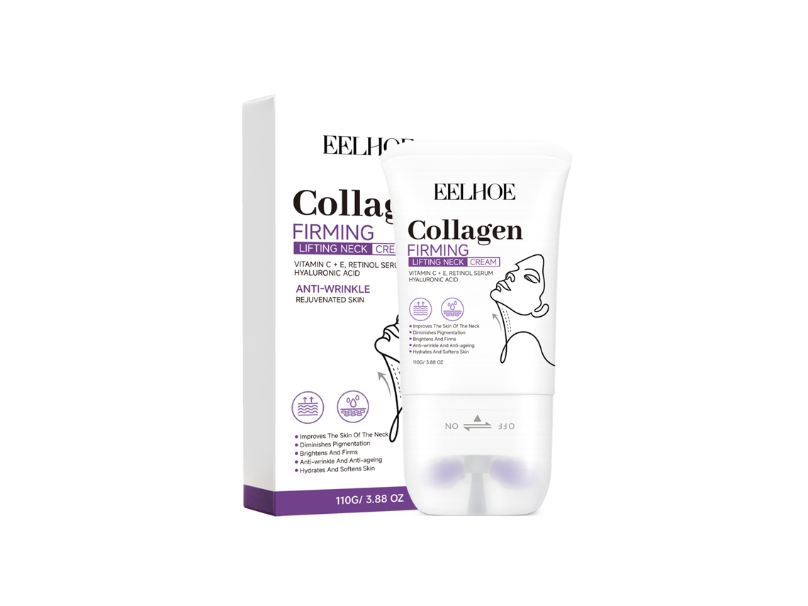 Creme de Pescoço com Rolo de Colágeno para Firmar