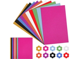 60 Folhas de Cartolina Brilhante 250g para Artesanato e Scrapbooking Cor Aleatória 30,00 X 20,00 0,10 Cm Pol
