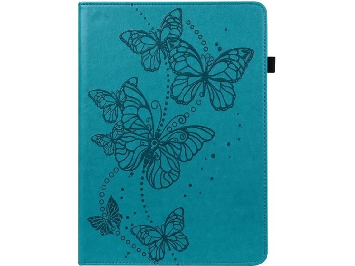 Capa Para Samsung Galaxy Tab S2 9.7 Sm T810 T815 Com Suporte Anti Choque E Proteção Contra Impactos Borboleta Azul Abx Tuotuo