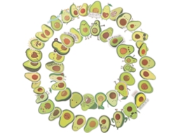 50 Adesivos De Abacate Para Decorar Cadernos, Malas, Scrapbooking E Eletrônicos 50 Adesivos De Abacate Para Decorar Cadernos, Malas, Sc Gokoco