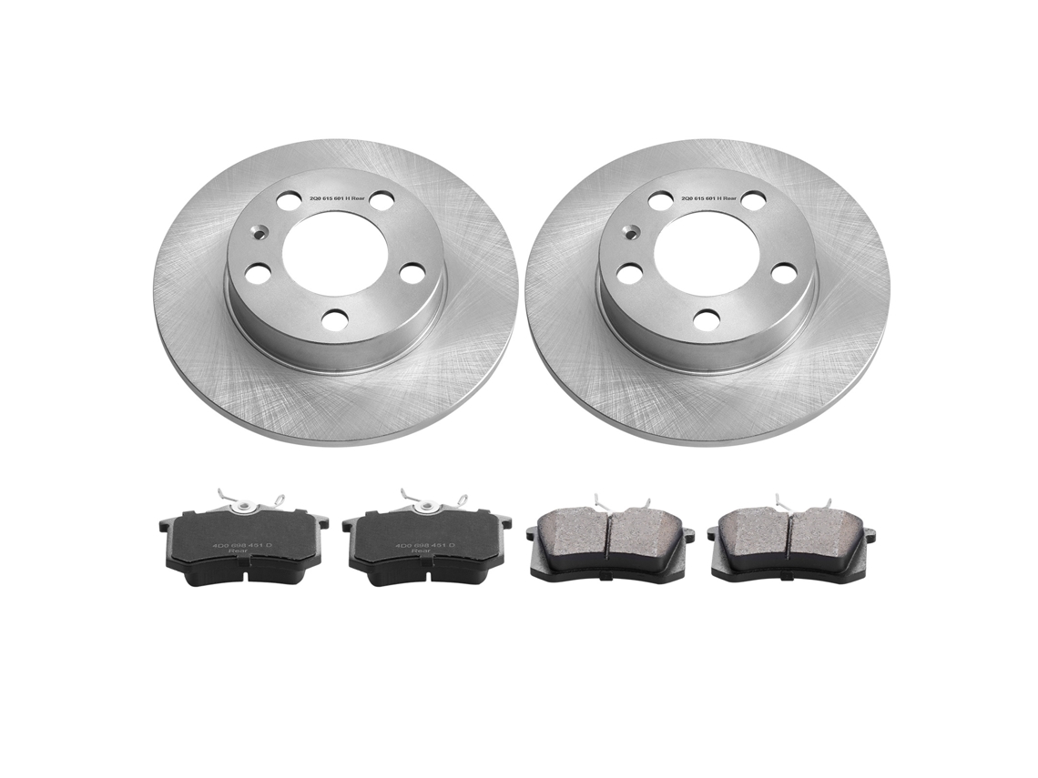 Kit de Freio Traseiro Compatível com Audi A3 , Seat Ibiza, Skoda Octavia, Roomster, Vw Golf Ⅳ, Substituição Pastilhas Cerâmica, Rotores Traseiros (8l)